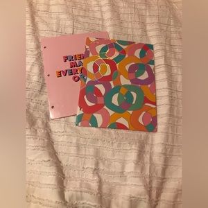 2 folders pink and girly